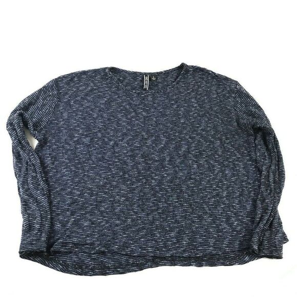 Sno Skins Womens Knit Top Boxy Loose Fit Long Sleeve Shirt Stretch Small USA - Picture 1 of 10